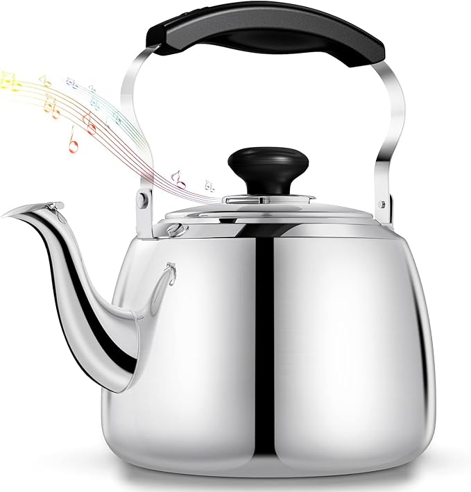 Tea Kettle, Stainless Steel Stovetop Whistling